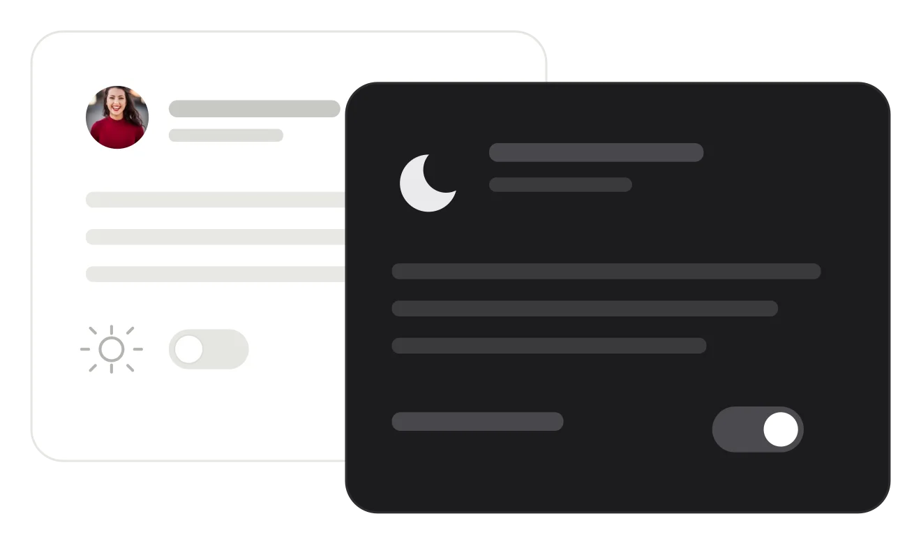 Dark Mode module preview