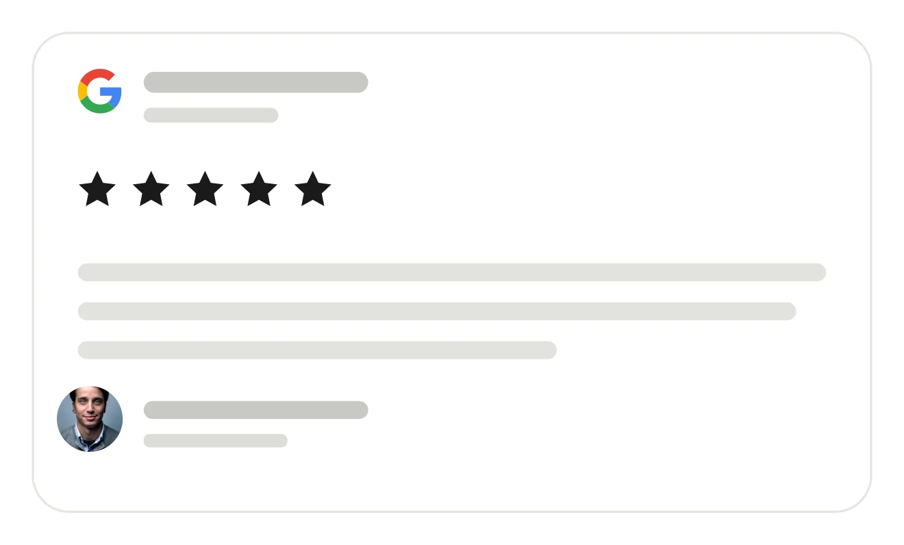 Google Reviews module preview