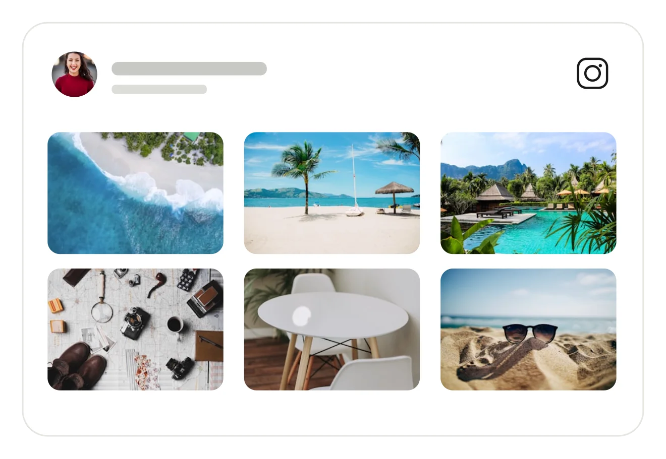 Instagram Feed module preview